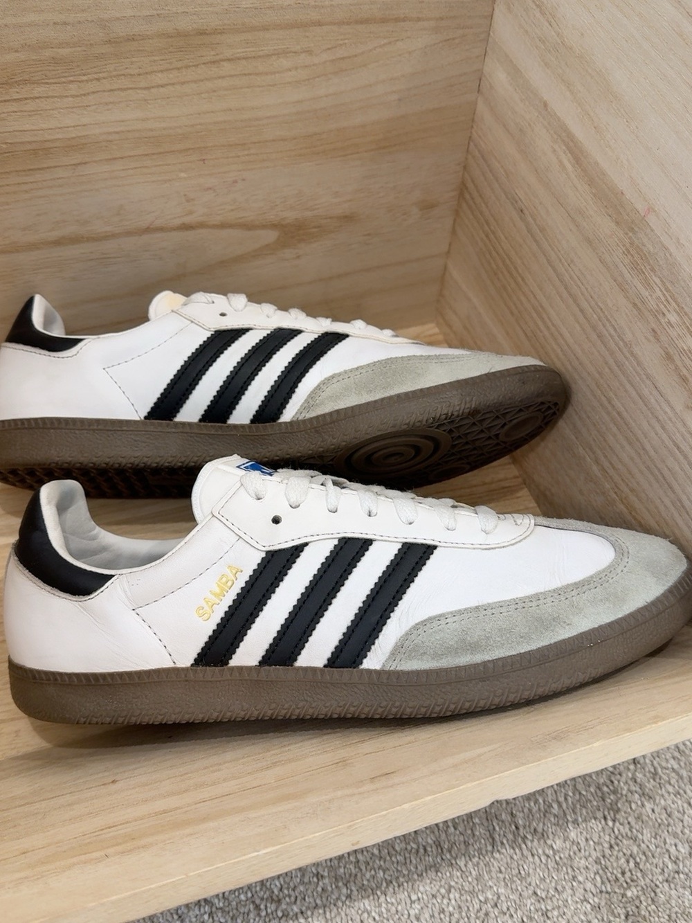 Adidas Samba OG G17102 White Black Gum Leather Suede Men’s 9.5